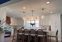 Modern Kitchen Design with Tall Pantry